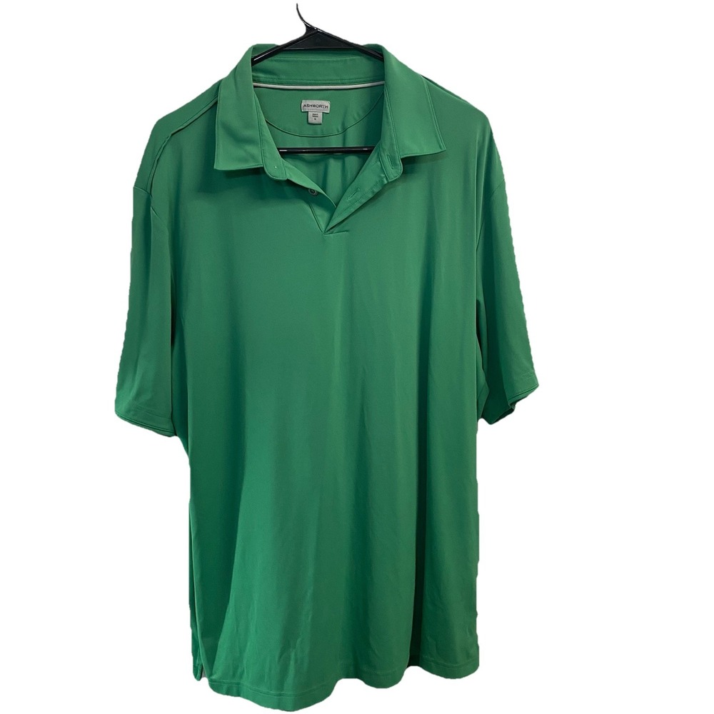 Ashworth Men's Golf Shirt-Kelly Green‎ Sz.L